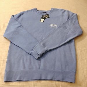 NWT Stussy blue sweatshirt men size M
